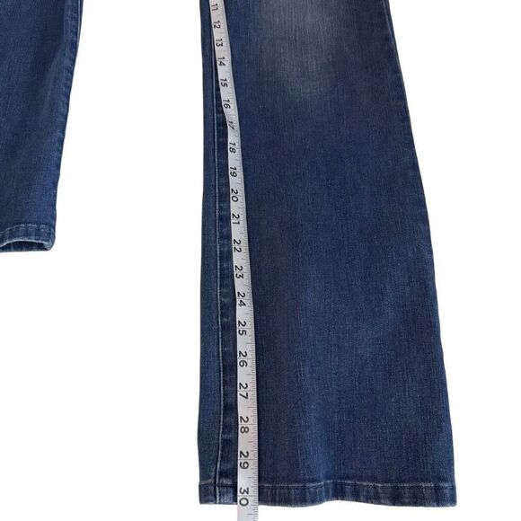 Soft Surroundings Hi-Rise Pull On Denim Jeans Womens Medium Casual Comfort - Picture 9 of 11